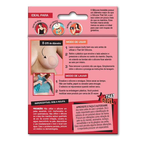 Adesivo para Seios Redondo Invisible Ultrafino