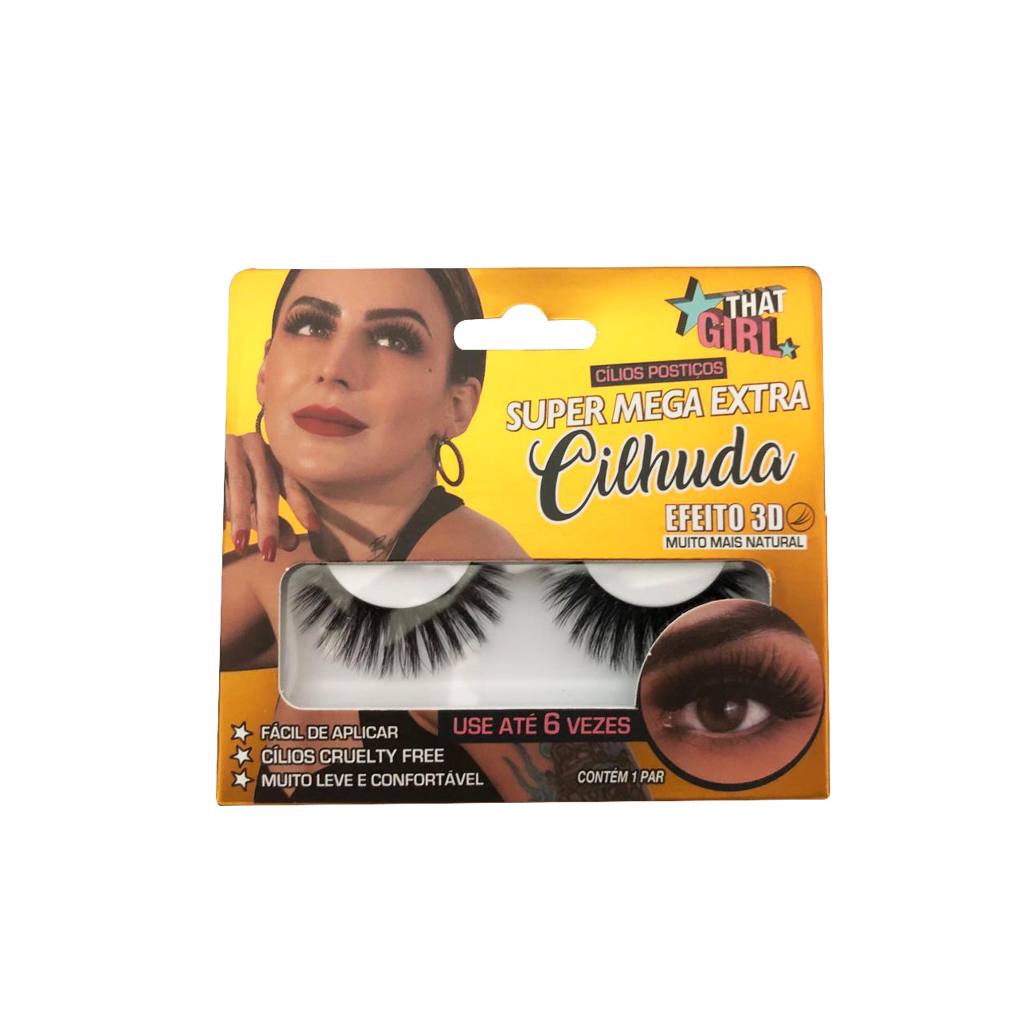Cílios Postiços 3D Cilhuda