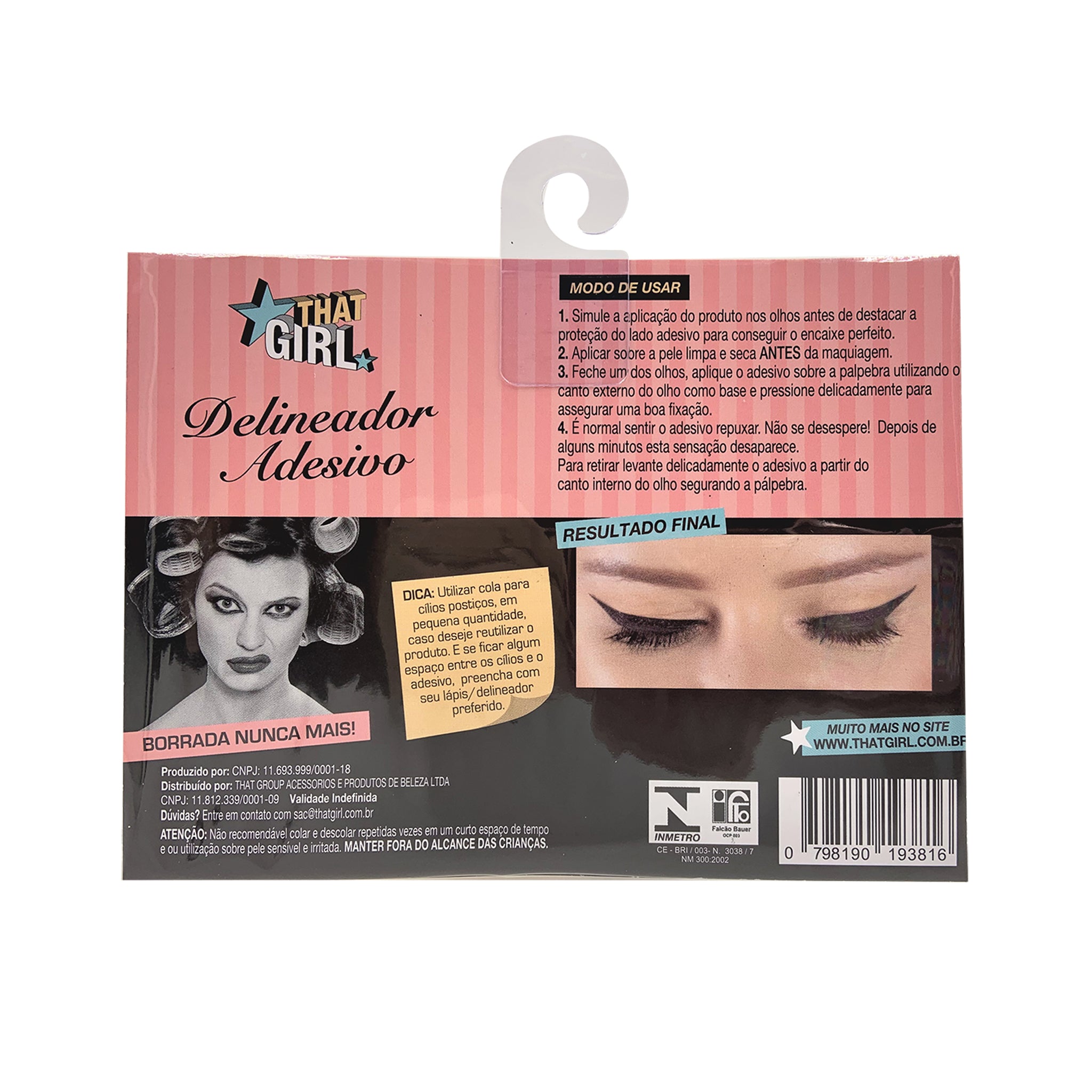 Delineador Adesivo That Girl - Preto 4 pares