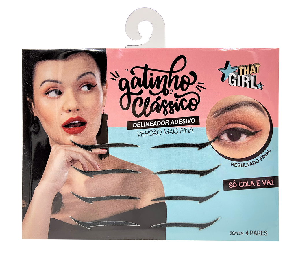Delineador Adesivo That Girl - Gatinho Clássico 4 Pares