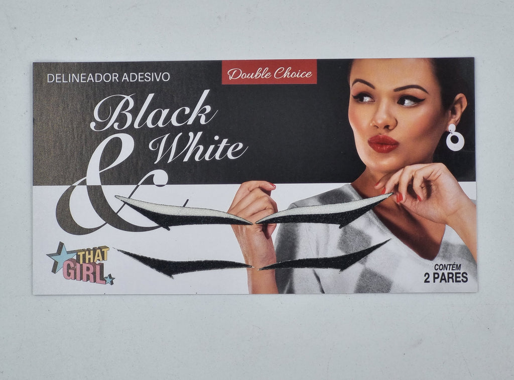 Delineador Adesivo That Girl Preto e Branco - Double Choice